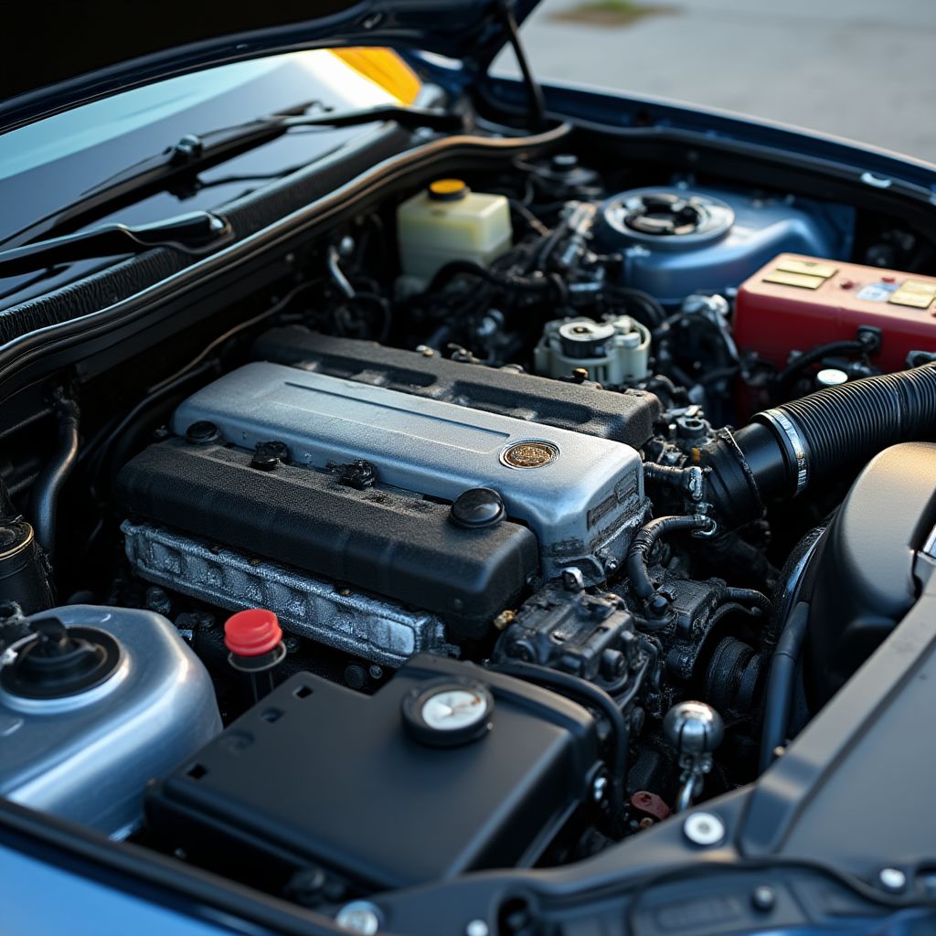 Čištění motorového prostoru