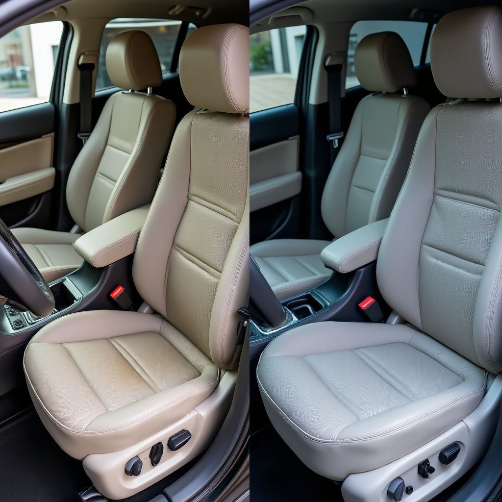 Před a po čištění interiéru