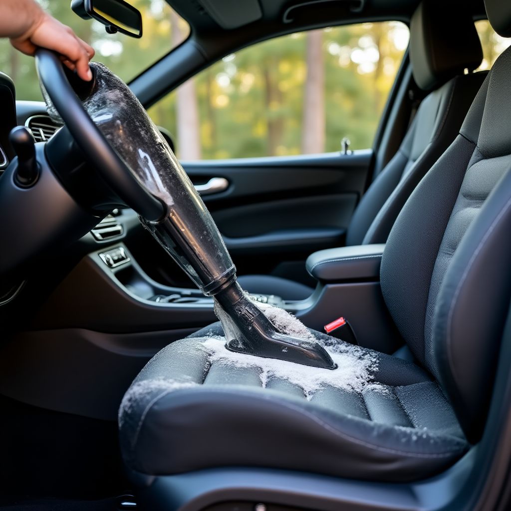 Vysávání interiéru auta